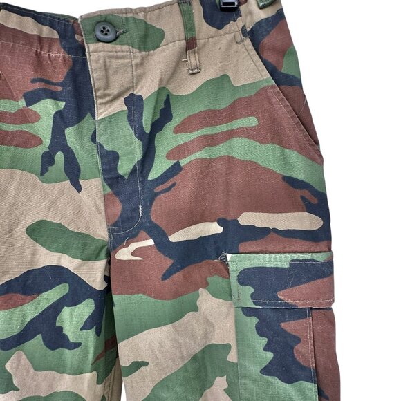 Genuine Gear Woodland Camouflage Cargo Pants S R Cotton Blend Durable Outdoor - Picture 2 of 6
